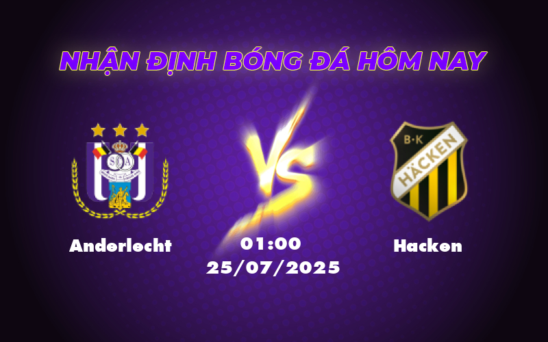 Soi kèo Anderlecht vs Hacken Cơ hội chia điểm cho đôi bên 1 anderlecht hacken 25 07 c2